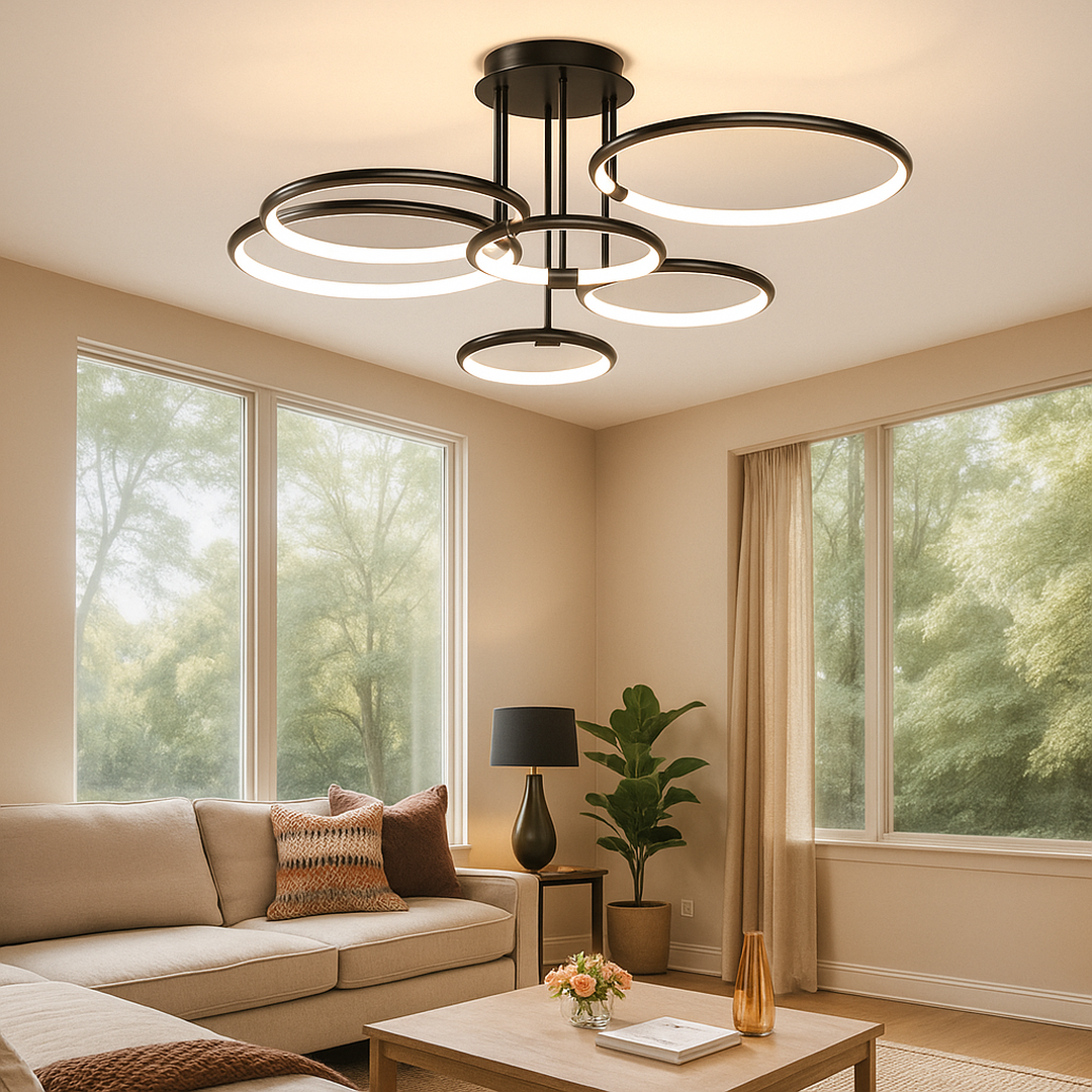 Lampa Sufitowa LED Do Salonu | Regulowana Jasność