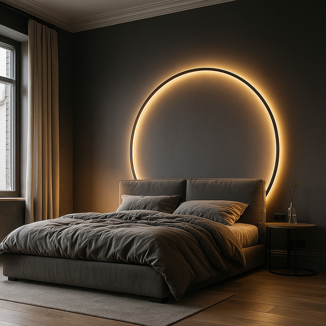 Nowoczesna Okrągła Lampa Ścienna | Skandynawska