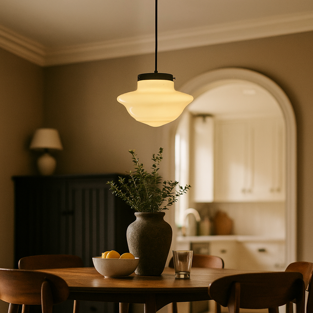 Lampa Wisząca Z Matowego Szkła | Geometryczna