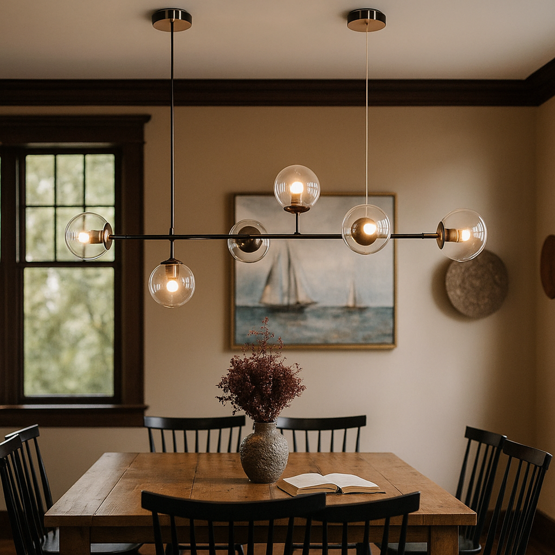 Szklana Kula Lampa Wisząca | Nowoczesny Design