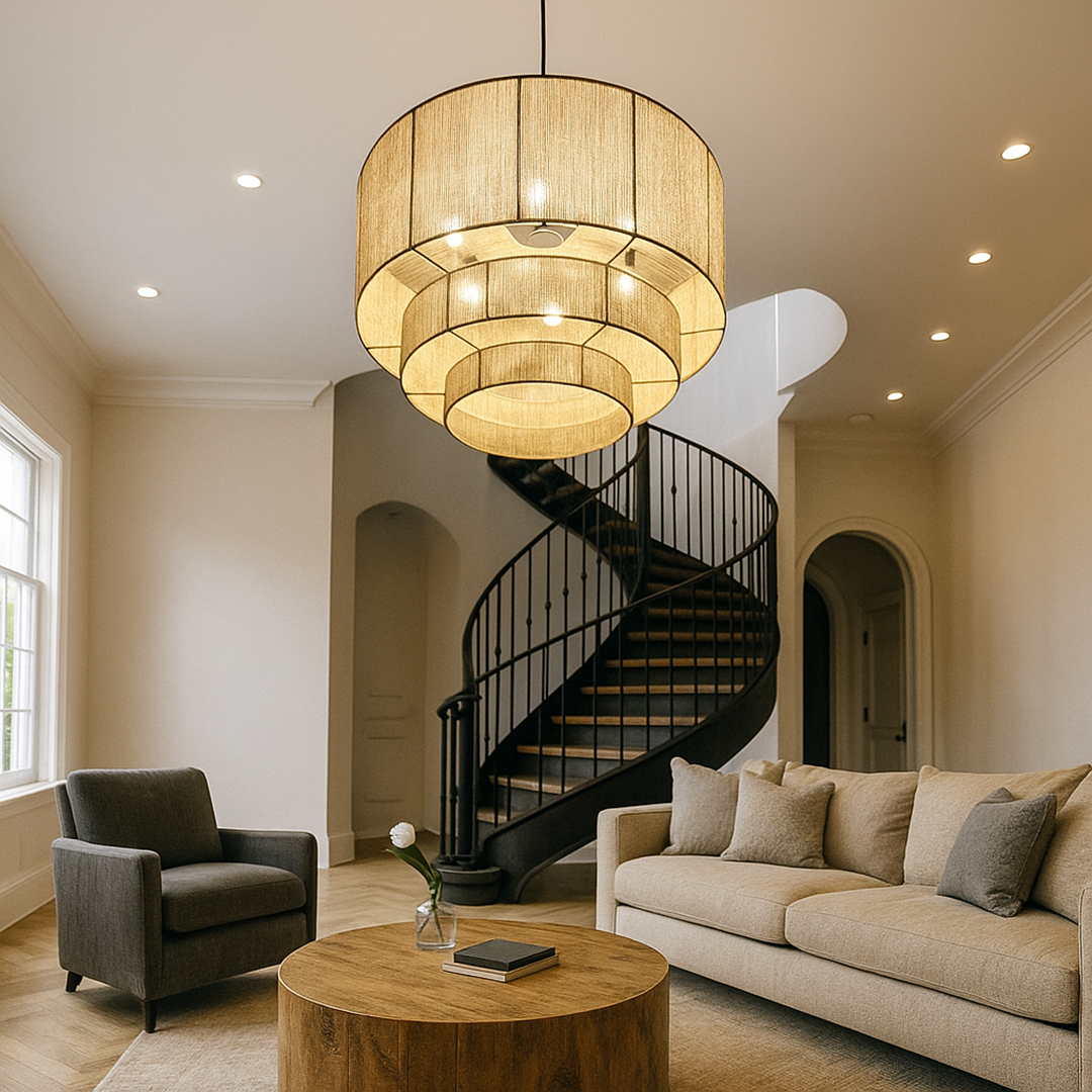 Pleciona Lampa Wisząca Boho | Rattan