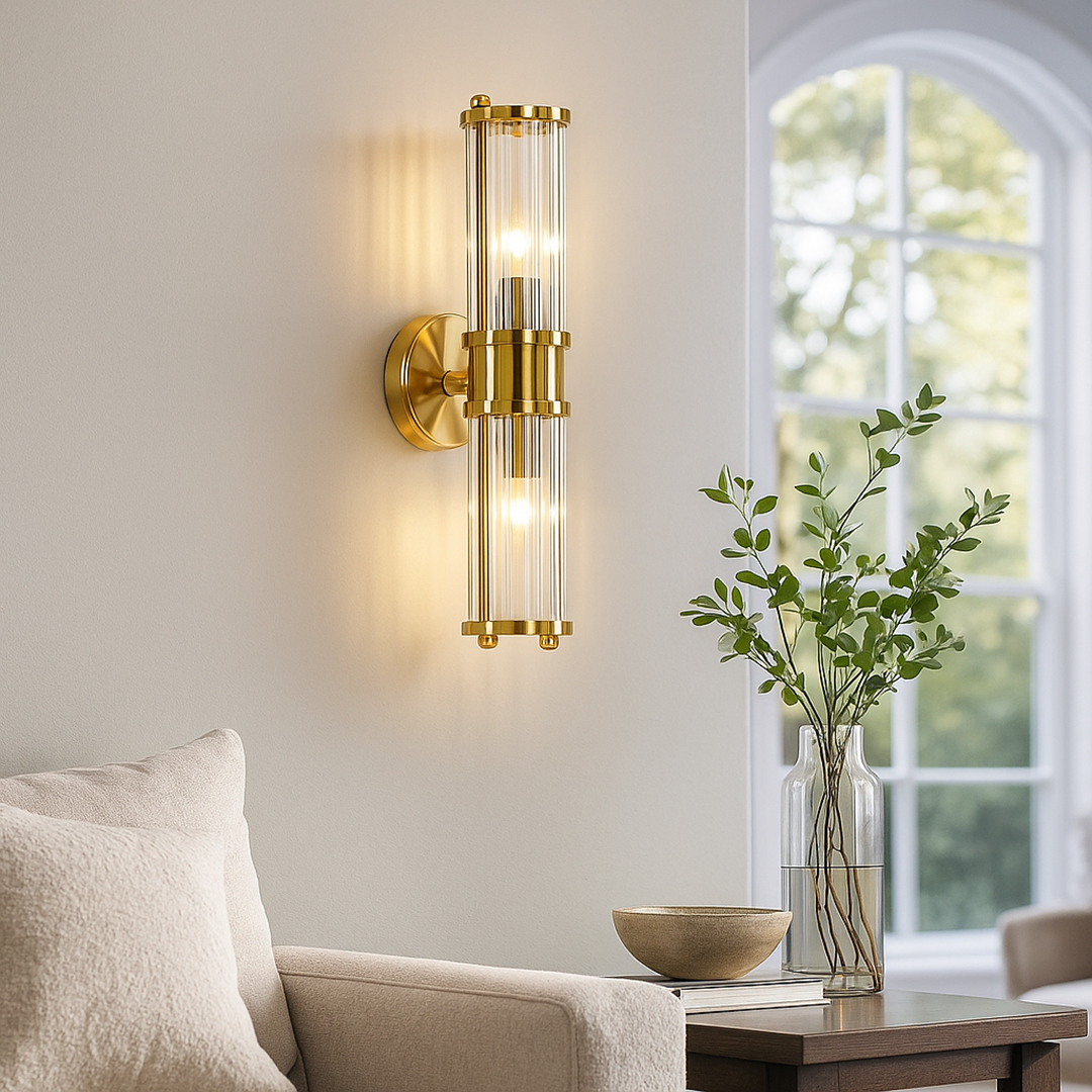 Luksusowa Kryształowa Lampa Ścienna | Do Salonu