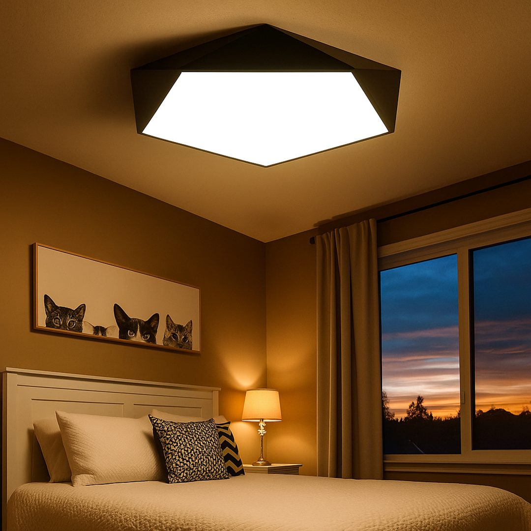 Ściemnialna Lampa Sufitowa LED | Stylowa