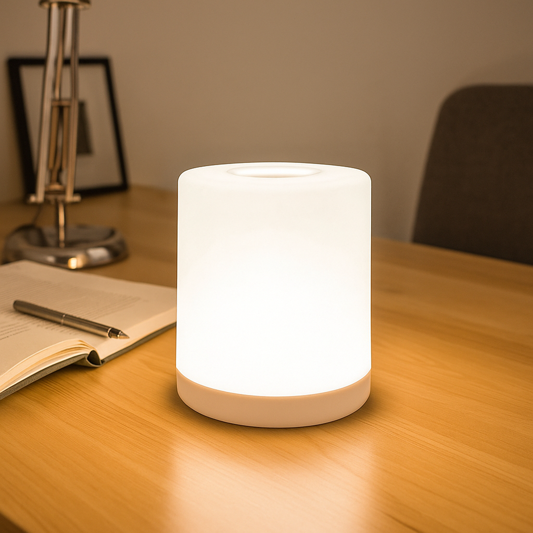 Stylowa Bezdotykowa Ładowalna Lampa Stołowa | Ściemniana