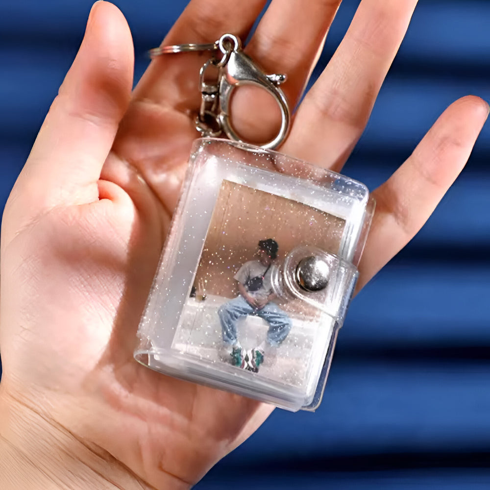 Keychain Mini Photo Album Transparent Photo Organizer