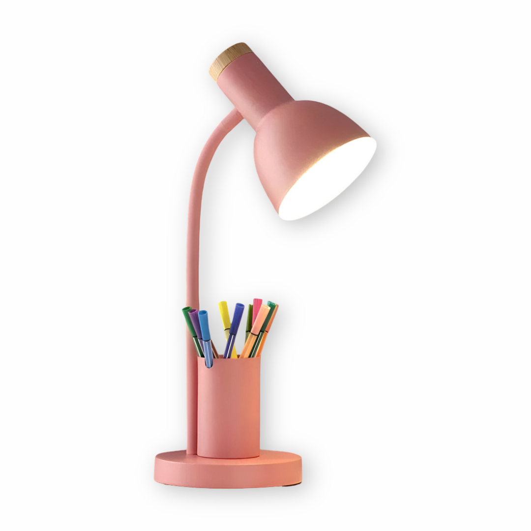 Nordic LED Table Lamp | With a Stylish Pen Holder