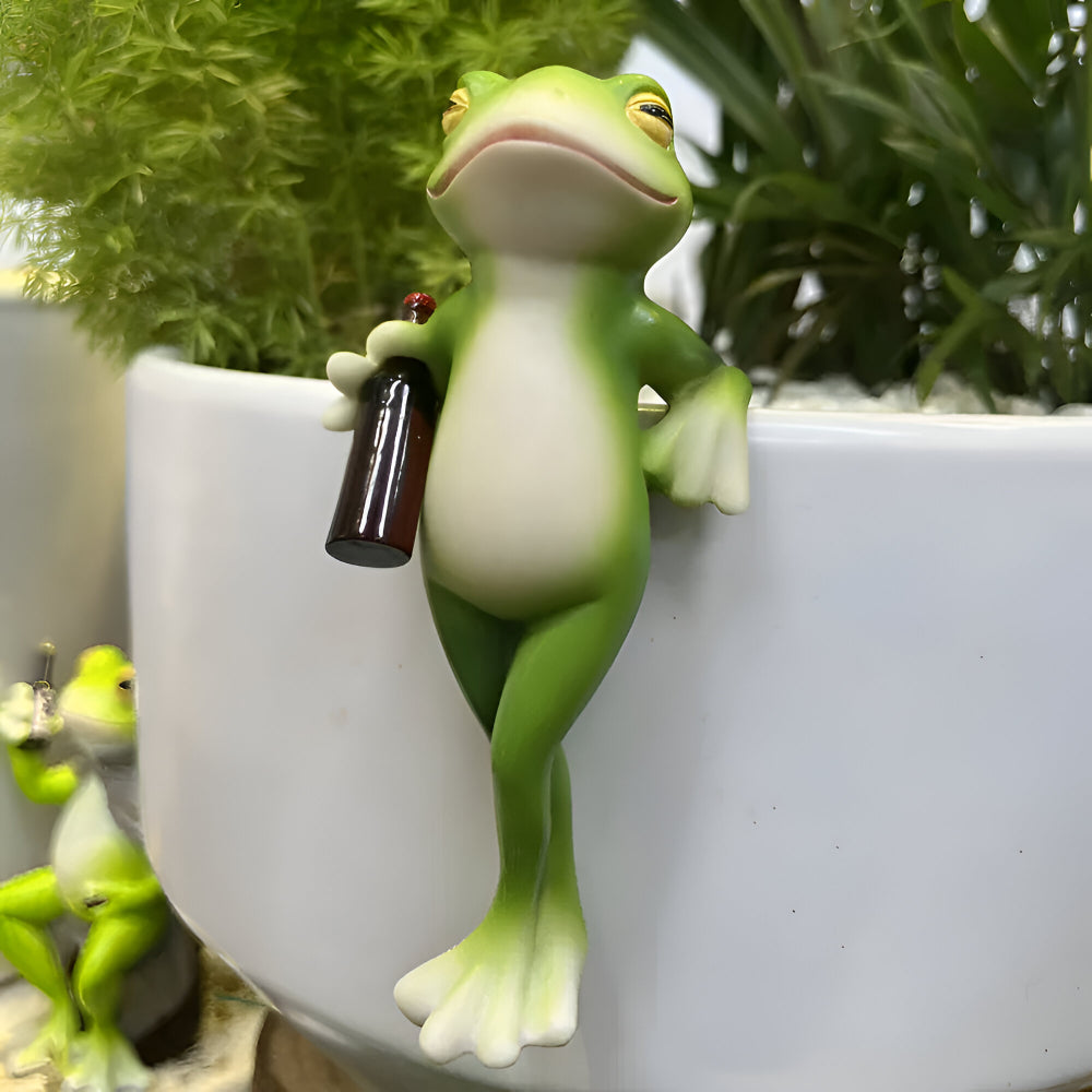 Decorative Garden Figurine Pot Frog