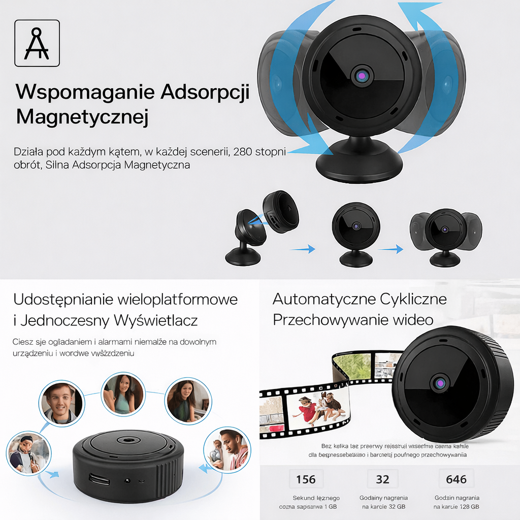 Wireless Home Surveillance Camera Night Vision