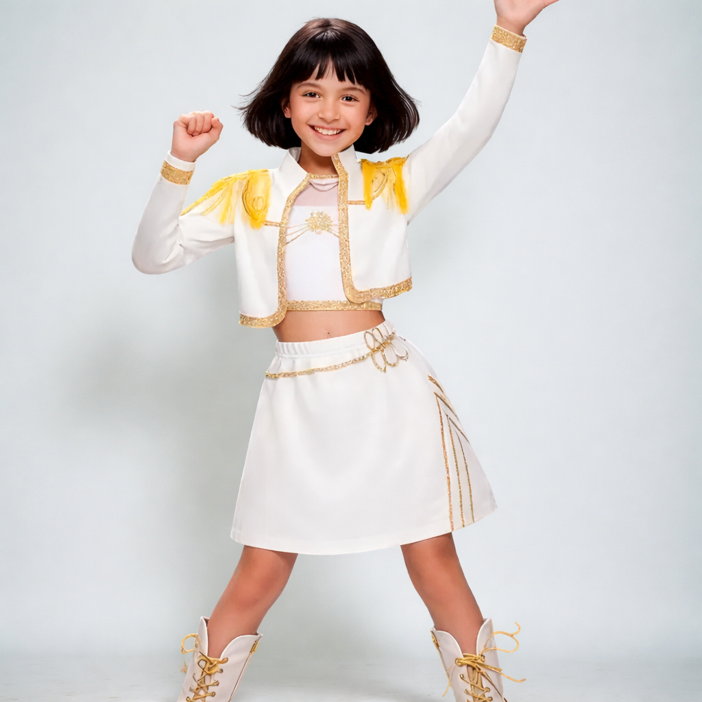 Kostium Dziecięcy Sceniczny Zestaw Taneczny Spódnica Bluza