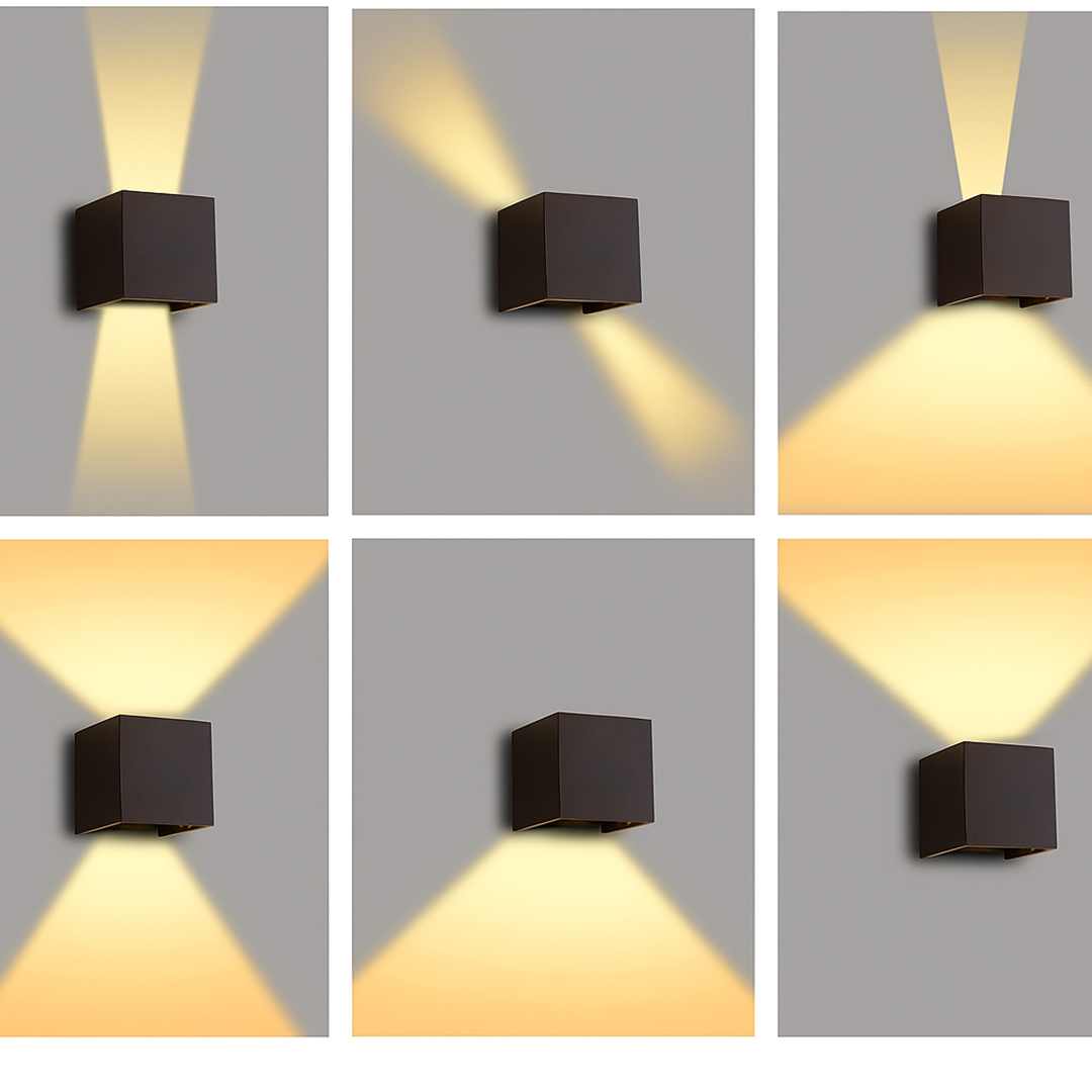 Kostkowa Lampa Ścienna LED | Nowoczesne Wnętrze