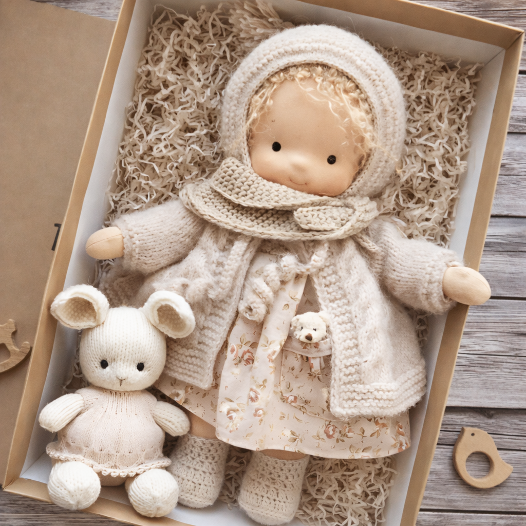 Lalka Dziecięca Tekstylna Styl Klasyczny Zabawa