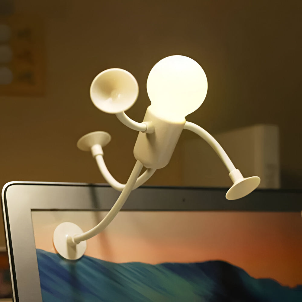 LED Decorative Night Lamp Flexible Figurine with Suction Cup
