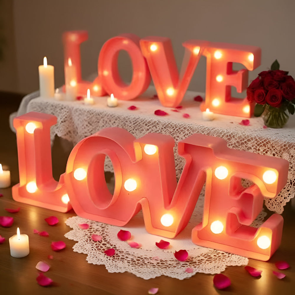 Night Lamp Letters LOVE Decorative LED