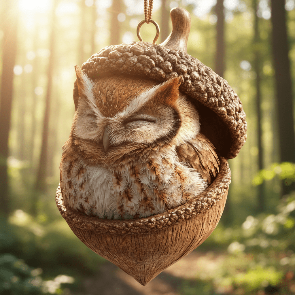 Forest Christmas Tree Baubles Animals Holiday Decoration