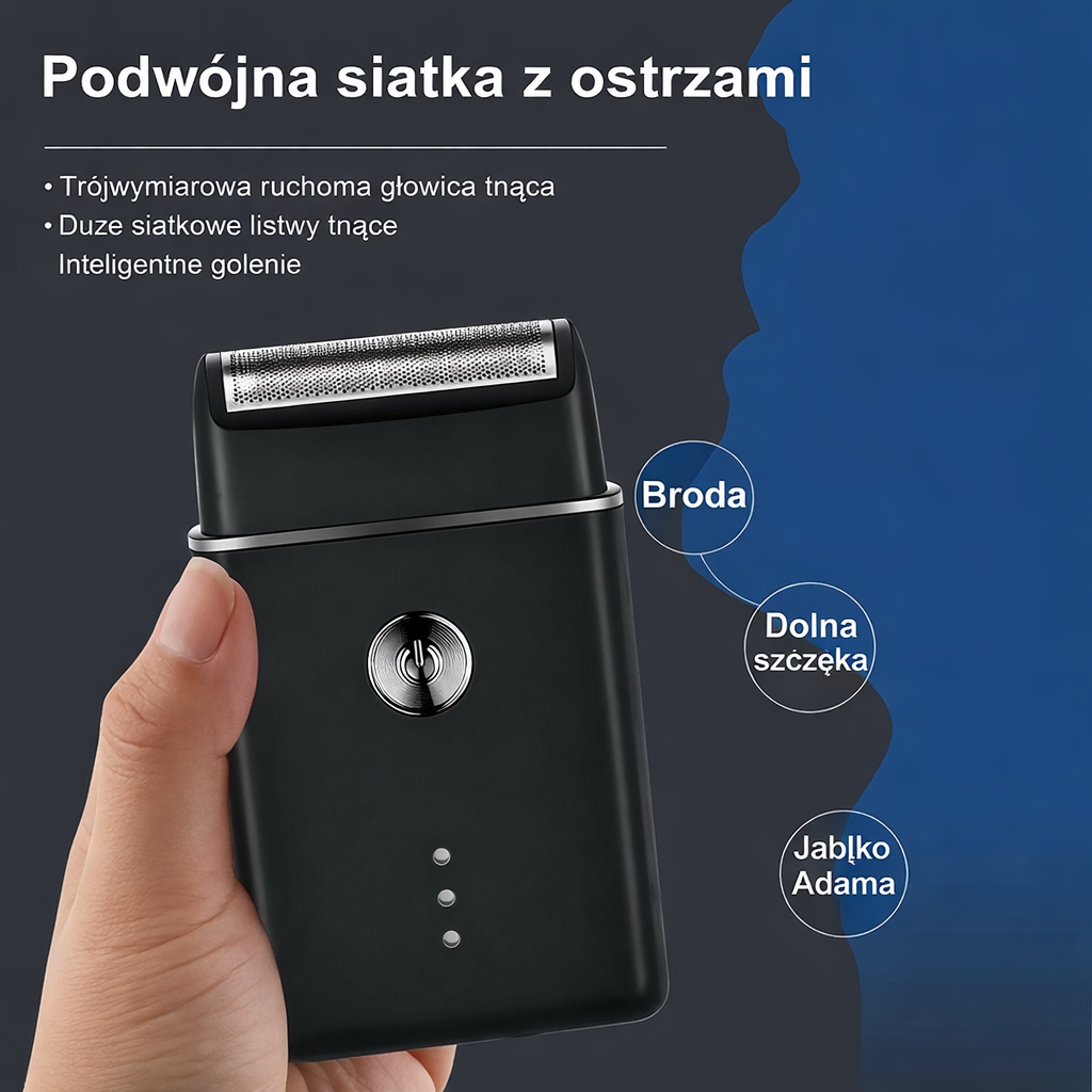 Wireless Hair and Beard Clipper Set with LED USB Trimmers