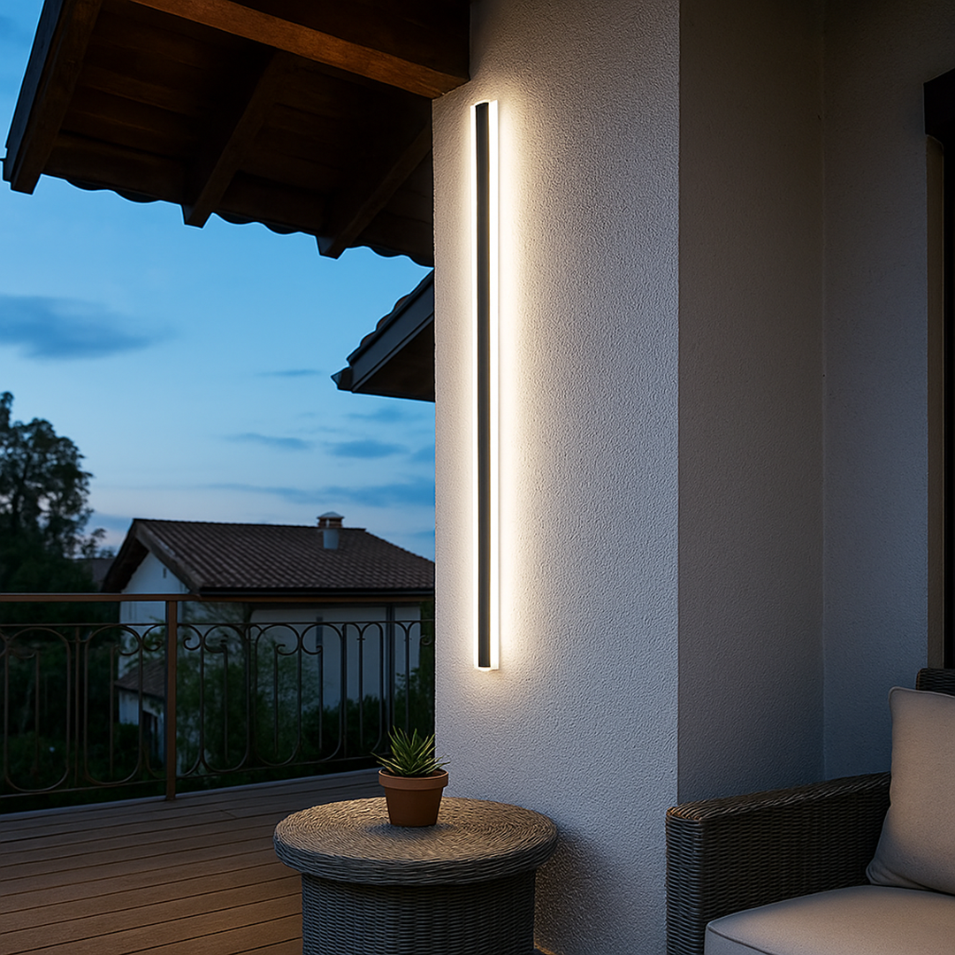 Nowoczesna Lampa Ścienna Belka | Pionowy Design