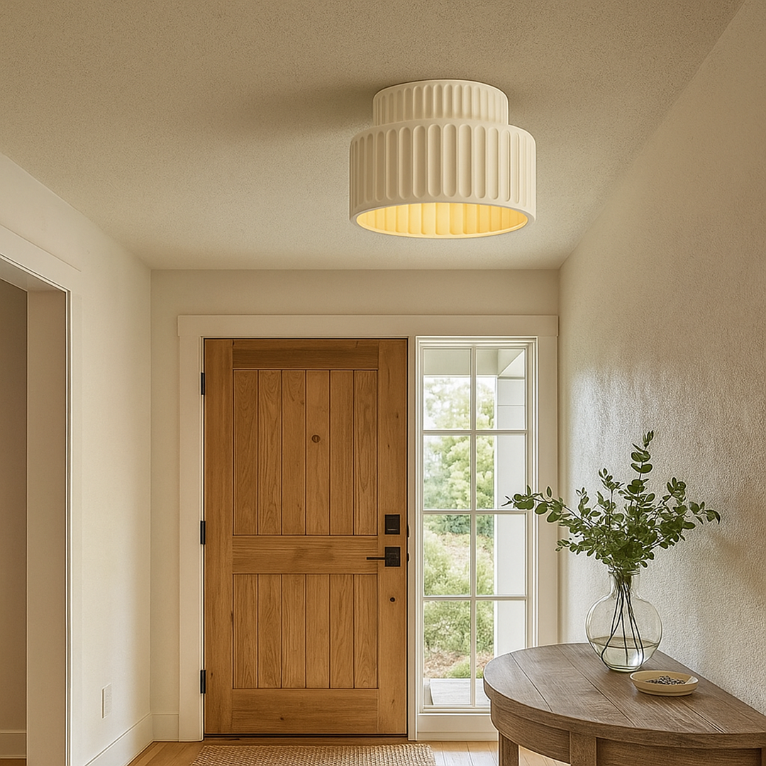 Nowoczesna Lampa Wisząca W Kolorze Kremowym | Stylowa