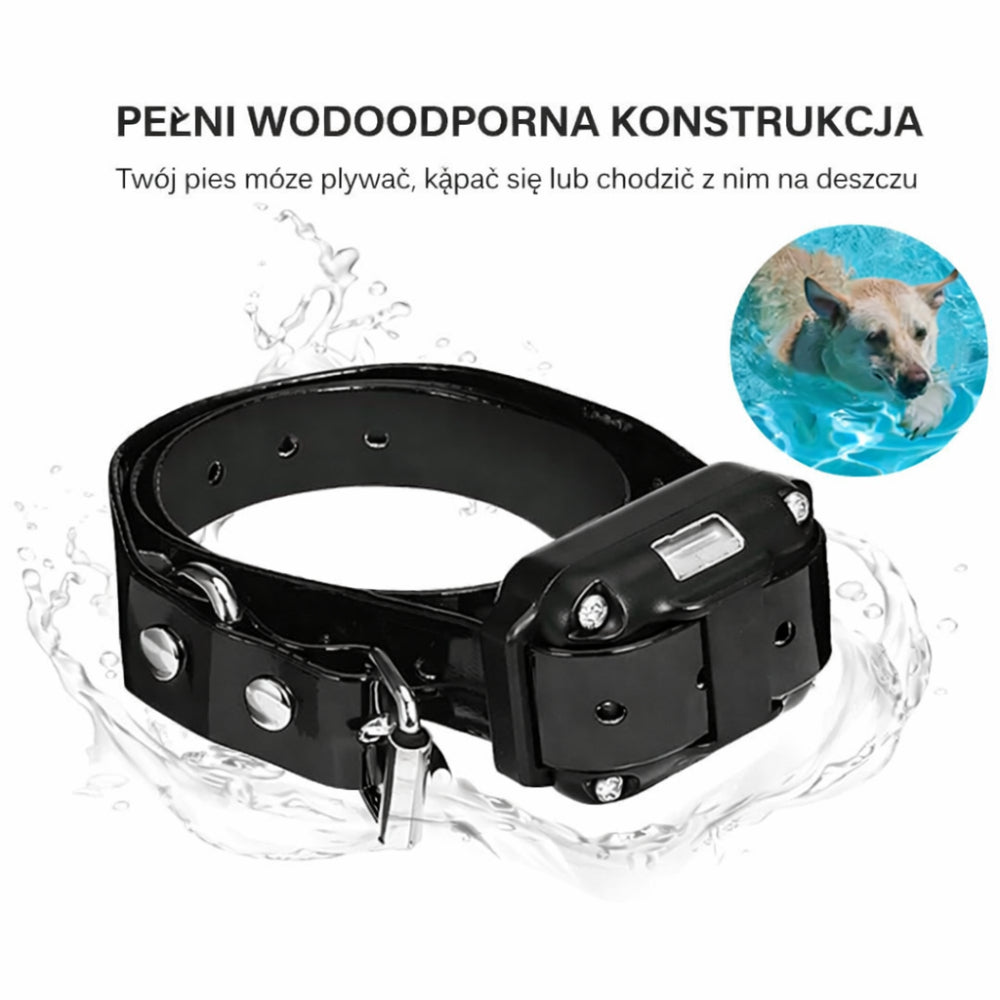 Obroża Dla Psa Treningowa Sterowana Pilotem Wibracja Dźwięk Impuls