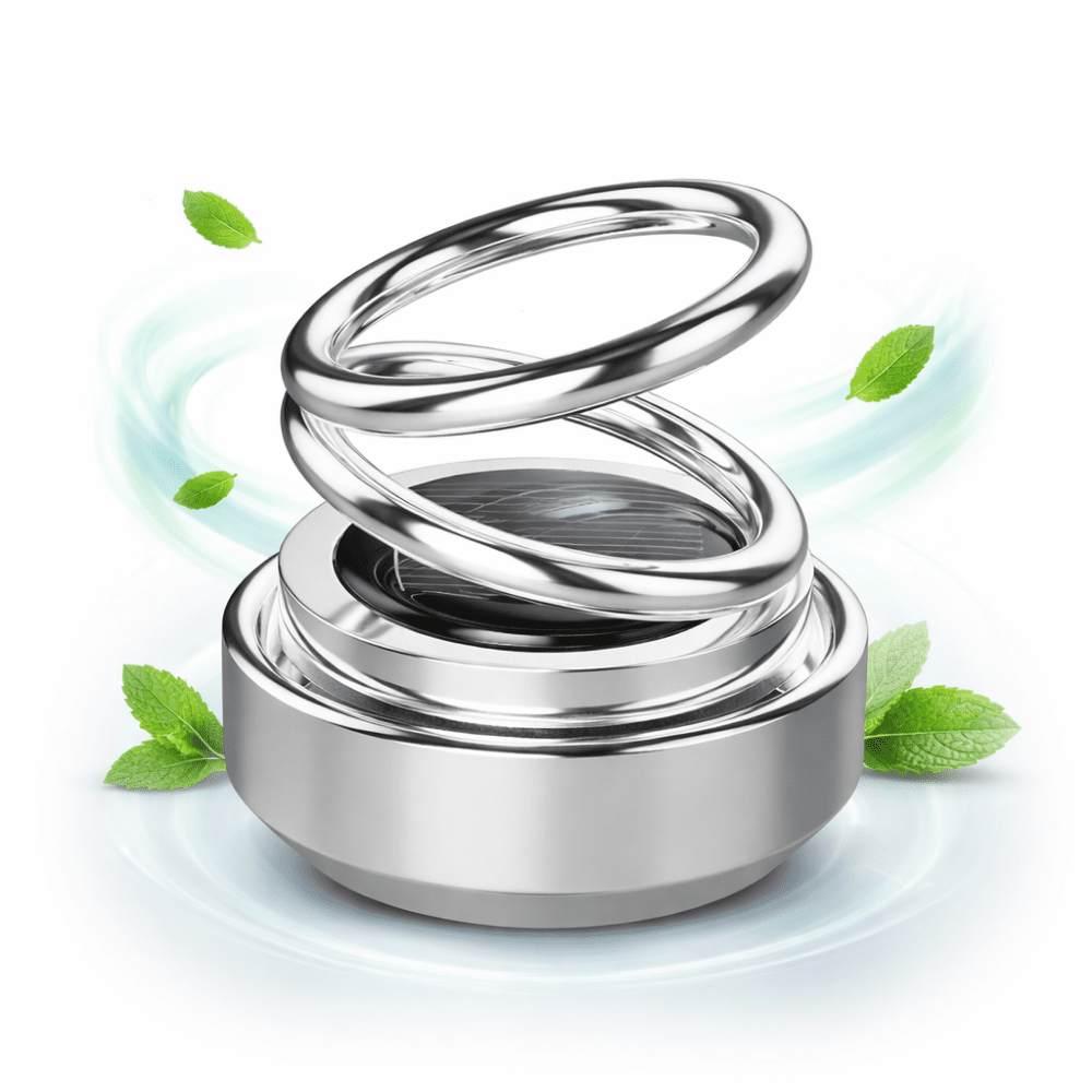 Car Air Freshener Solar Rotating Aromatherapy