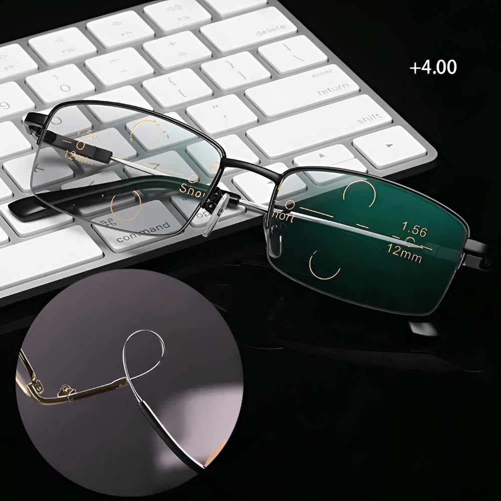 Progressive Metal Reading Glasses for Everyday Use