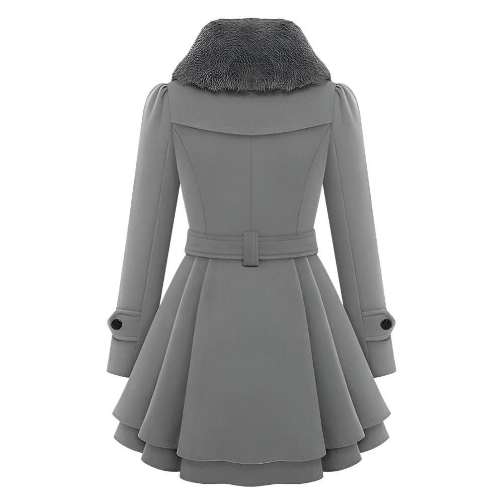 Women's Winter Coat Lining Collar Long
