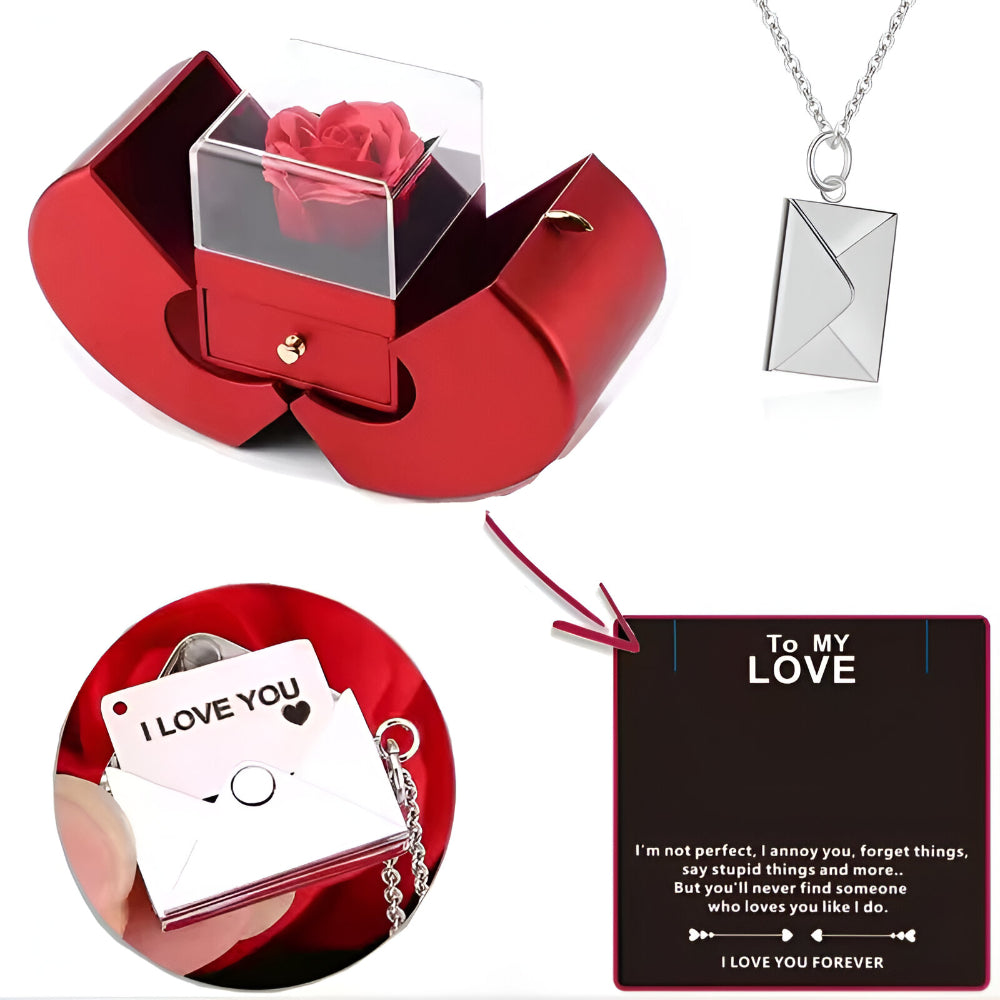 Gift Box Apple Rose Occasional Jewelry