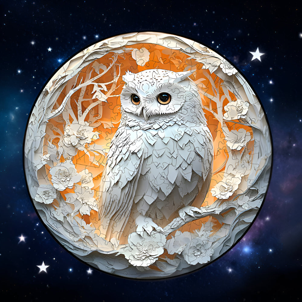 Wooden Puzzle Artistic Decorative Owl