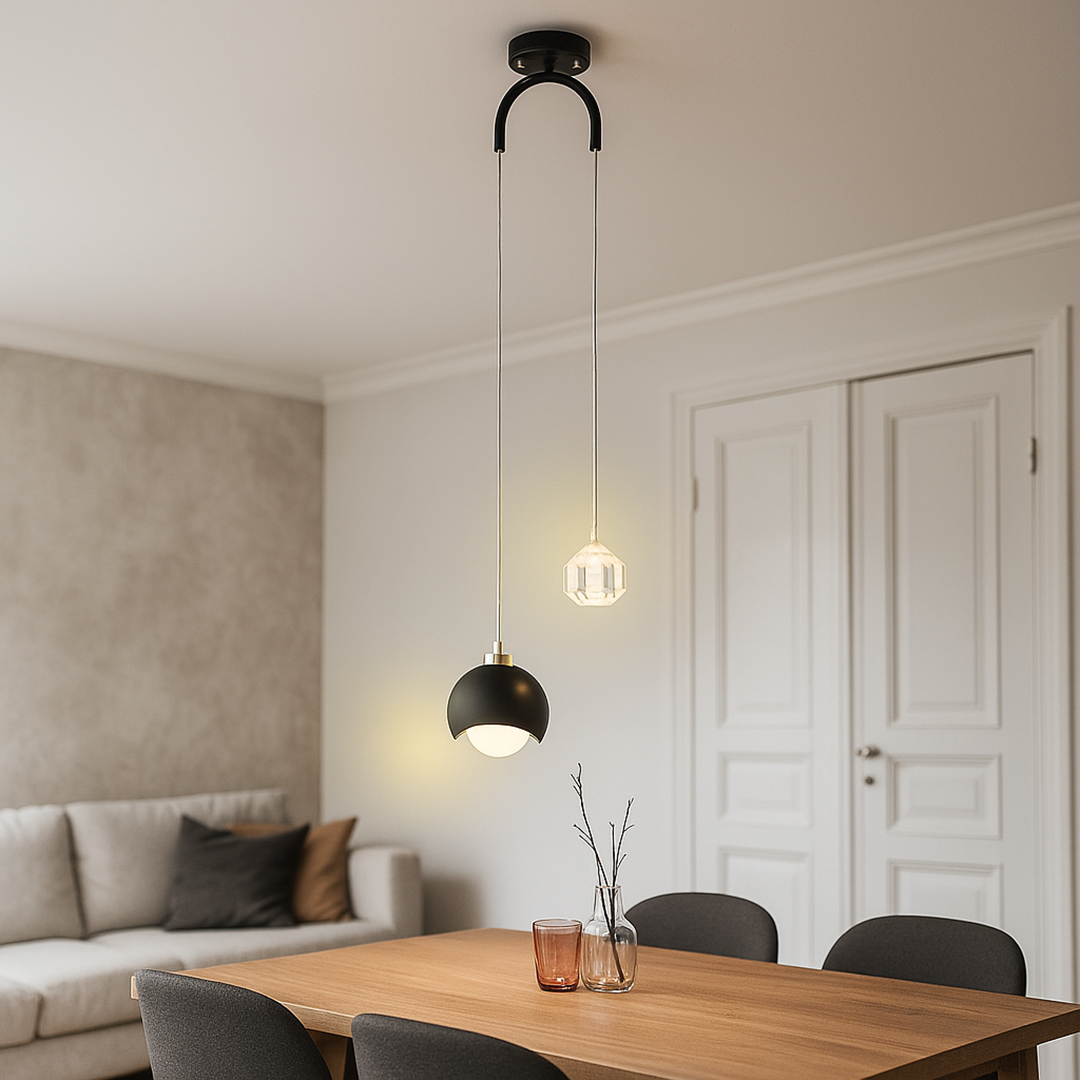 Szklana Lampa Wisząca | Oświetlenie Dekoracyjne