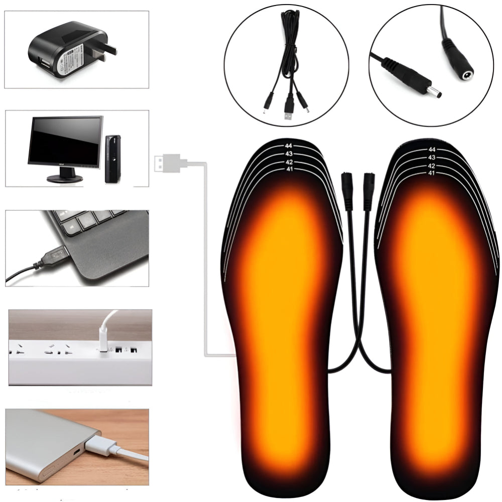 Electric USB Winter Shoe Insoles