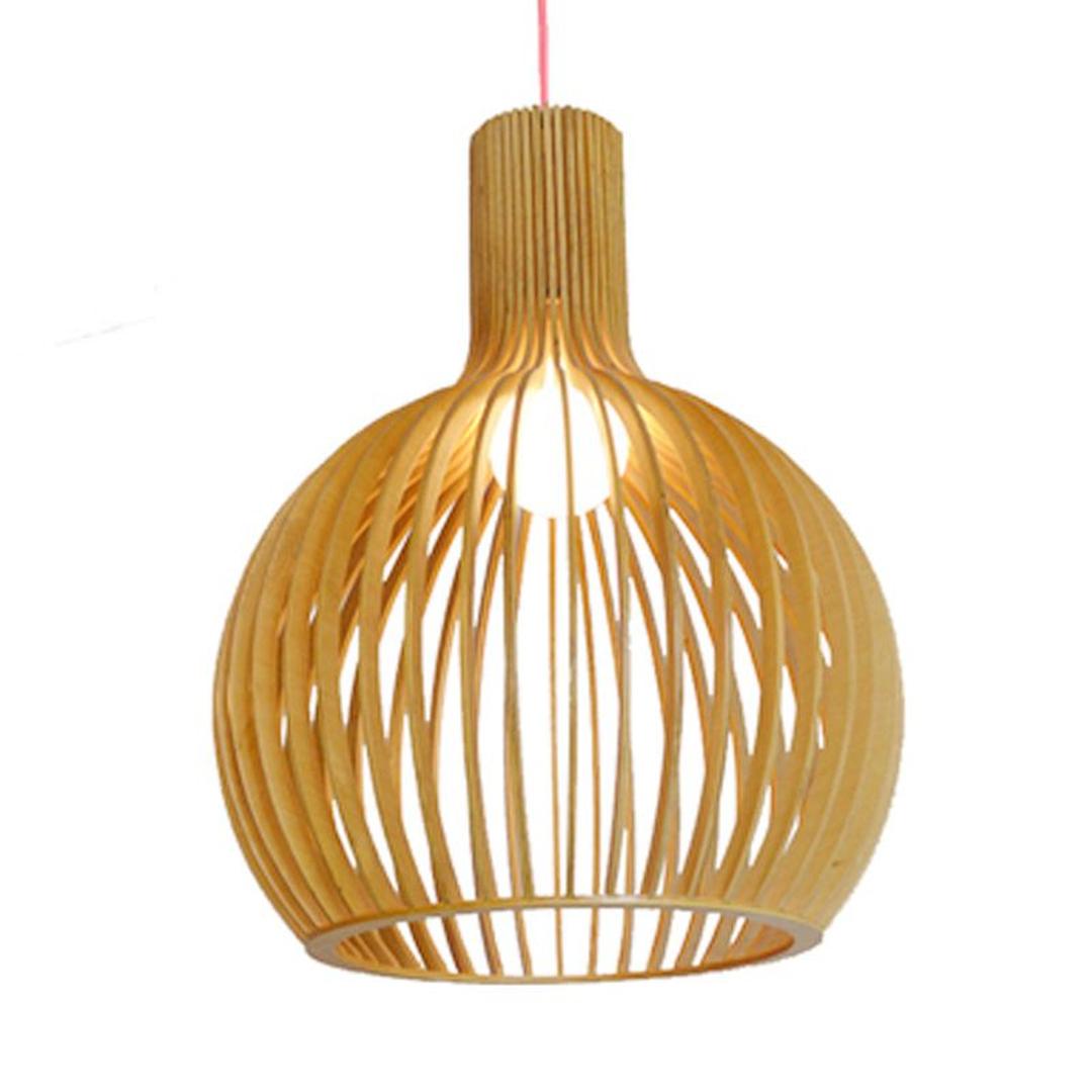 Nordic Wooden Ceiling Lamp | Rustic Scandinavian Design