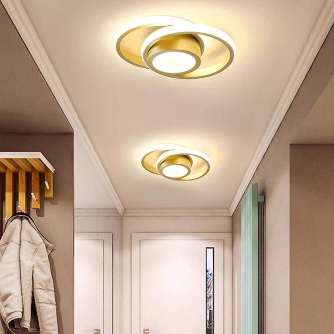 LED Ceiling Lamp with Double Ring | Stylish Modern Lamp
