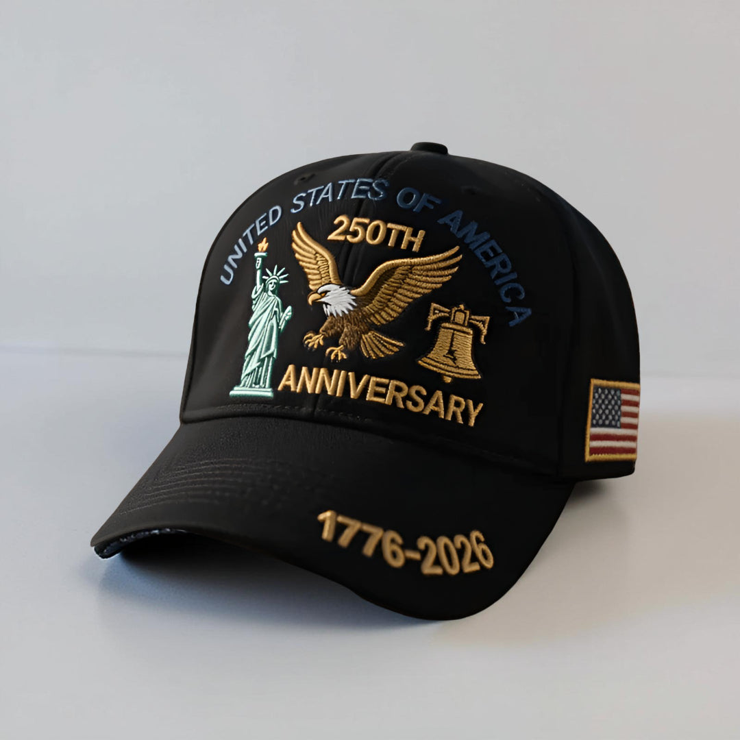 Adjustable Embroidered Patriotic Baseball Cap