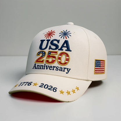 Adjustable Embroidered Patriotic Baseball Cap
