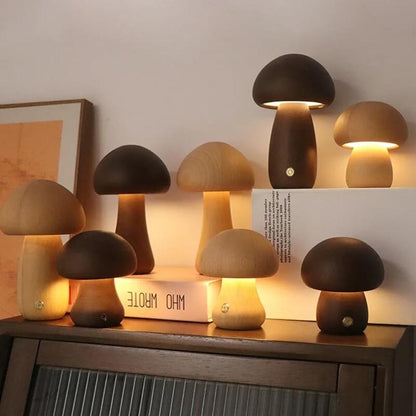 Mushroom-Shaped Night Lamp | Dimmable LED