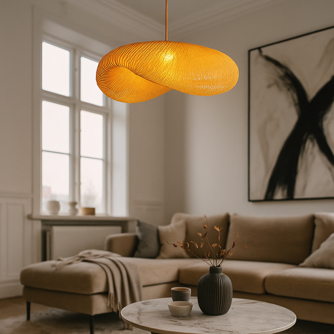 Lampa Wisząca Z Plecionego Bambusa | Styl Vintage