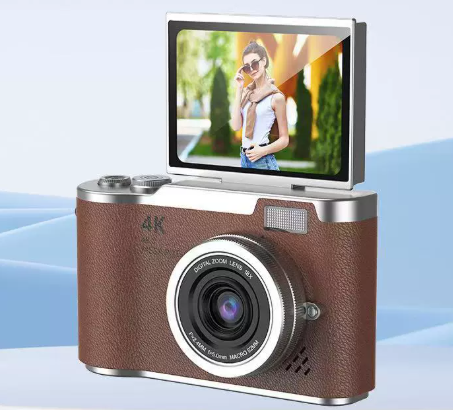 4K Digital Vlogging Camera with Flip Screen Perfect Gift for Adults - Image 7