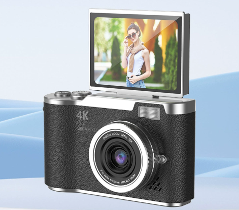 4K Digital Vlogging Camera with Flip Screen Perfect Gift for Adults - Image 8