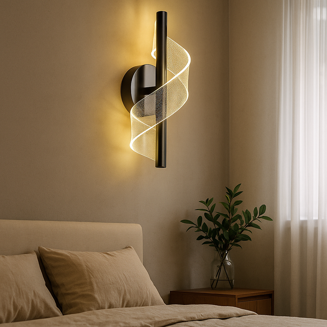 Luksusowa Szklana Lampa Ścienna | Nowoczesna