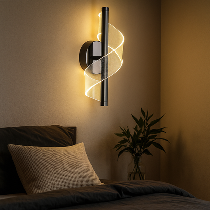 Luksusowa Szklana Lampa Ścienna | Nowoczesna