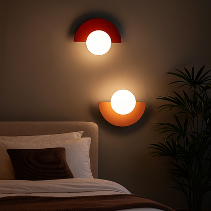 Półokrągła Lampa Ścienna LED | Vintage