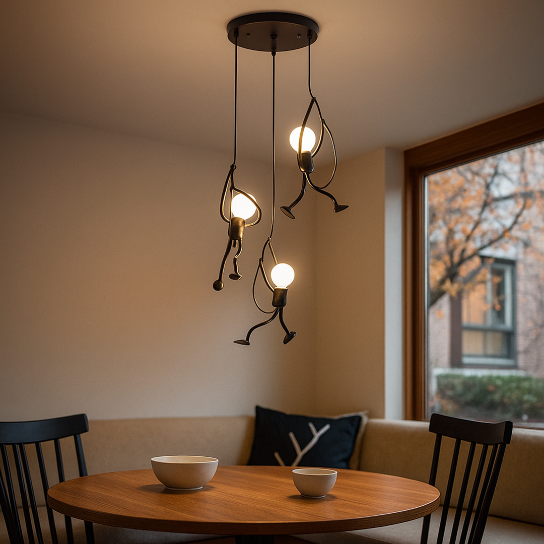 Retro Żelazna Lampa Wisząca | Vintage