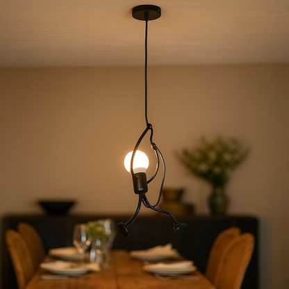 Retro Żelazna Lampa Wisząca | Vintage