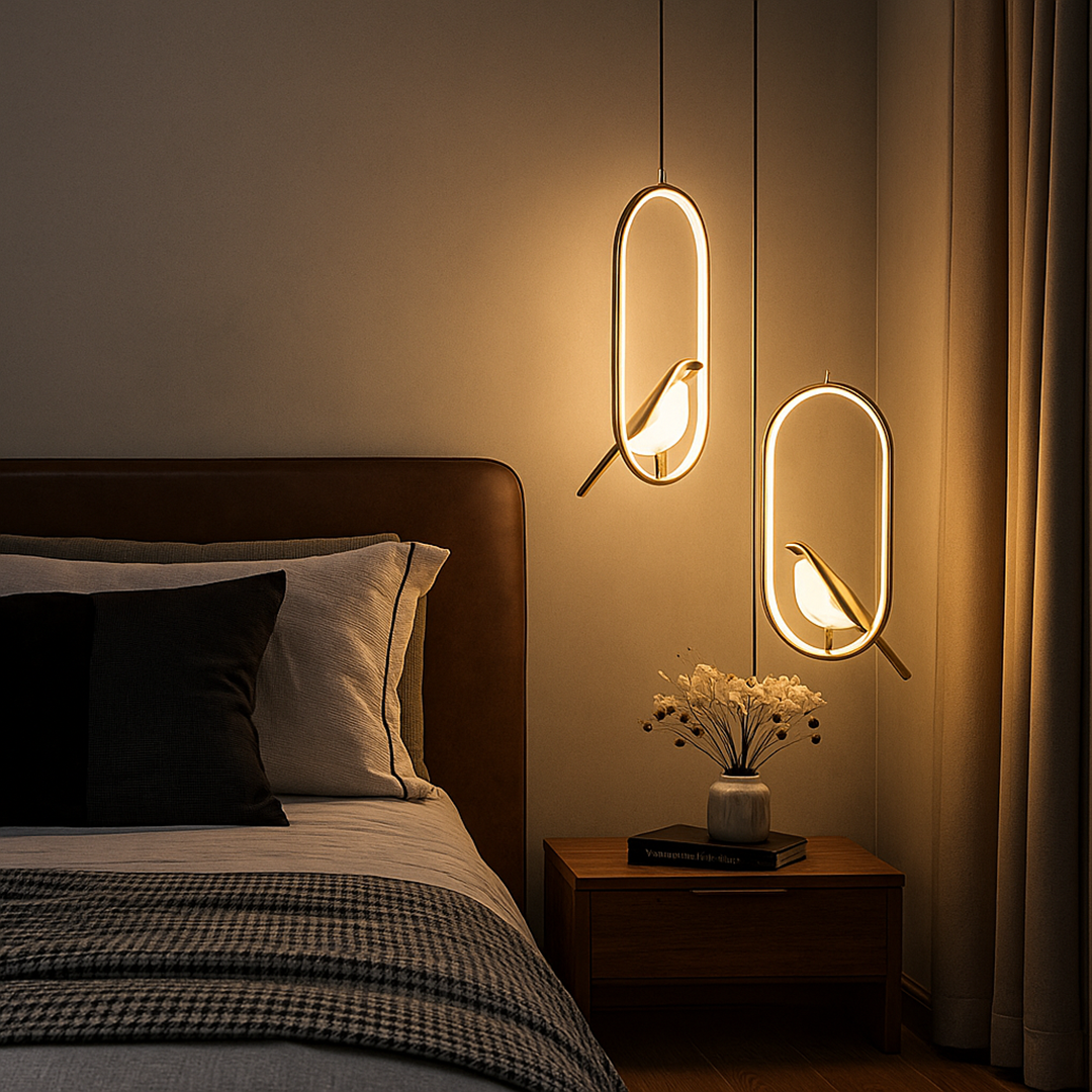 Lampa Sufitowa Z Wzorami Ptaków | LED