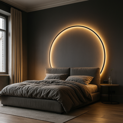 Nowoczesna Okrągła Lampa Ścienna | Skandynawska