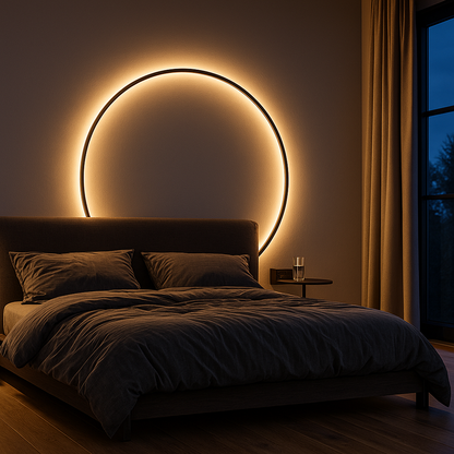 Nowoczesna Okrągła Lampa Ścienna | Skandynawska