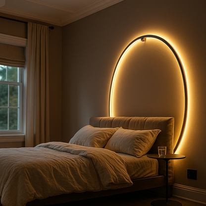 Nowoczesna Okrągła Lampa Ścienna | Skandynawska