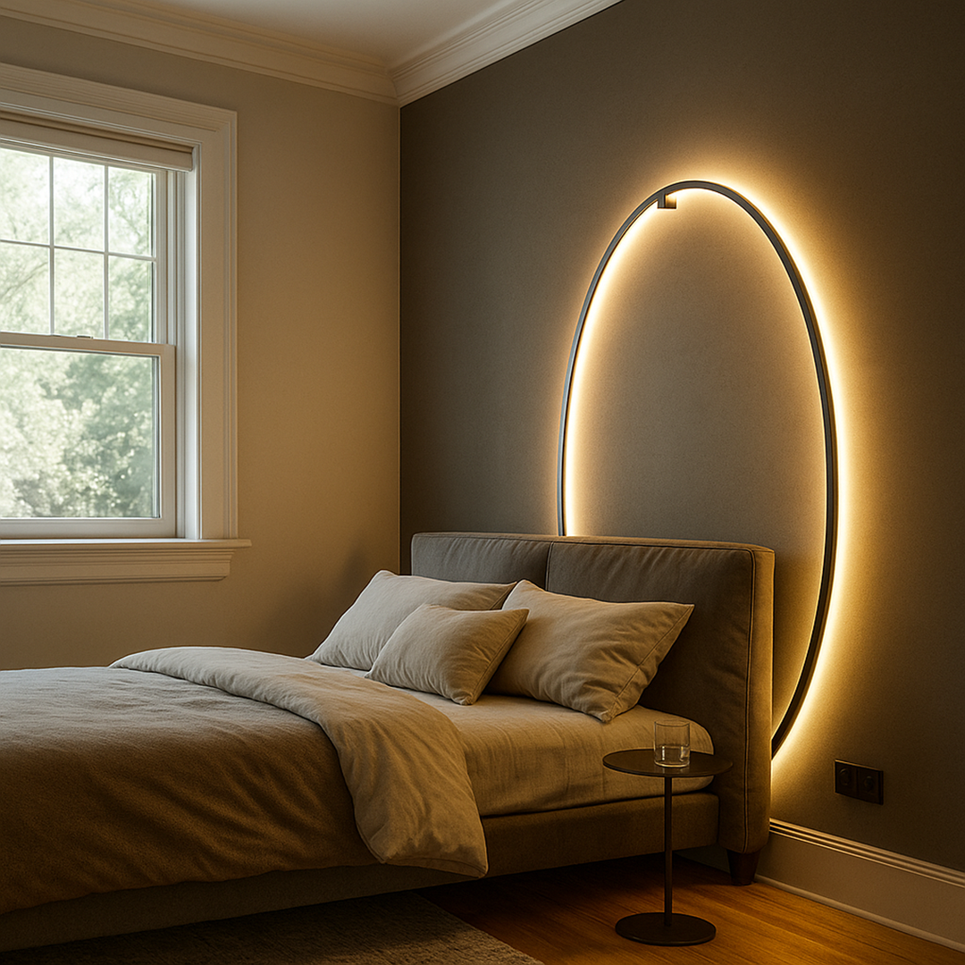 Nowoczesna Okrągła Lampa Ścienna | Skandynawska