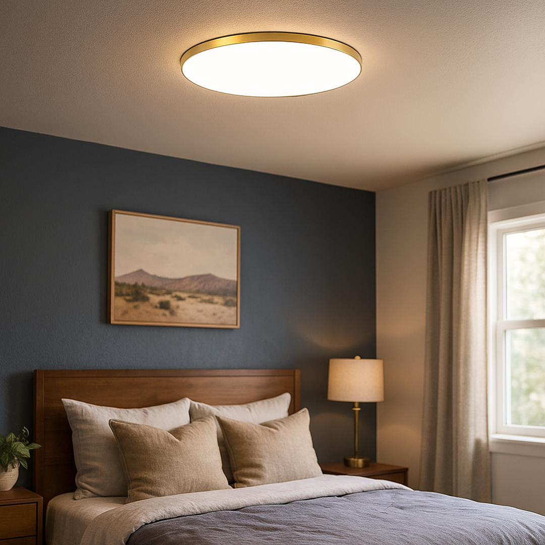 Okrągła Lampa Sufitowa | Styl Luksusowy