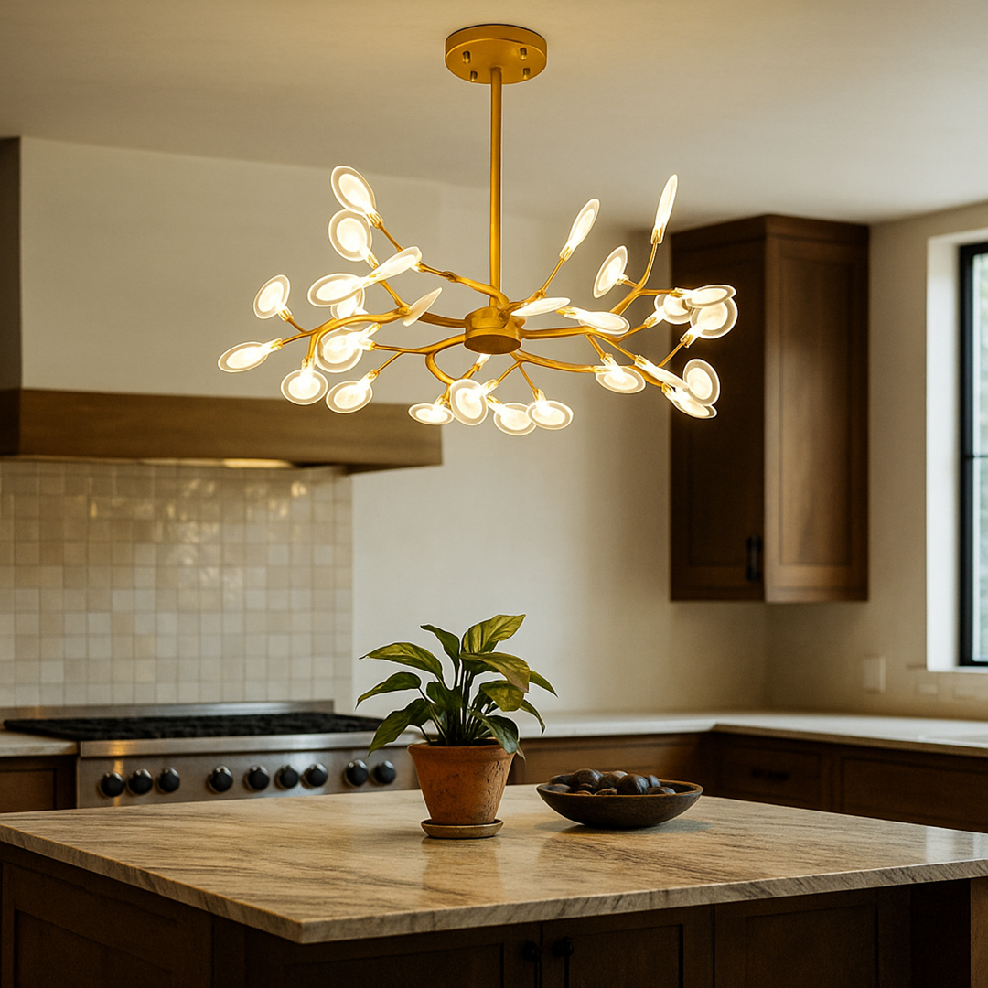 Żyrandol W Kształcie Gałęzi Z Owadami | Vintage