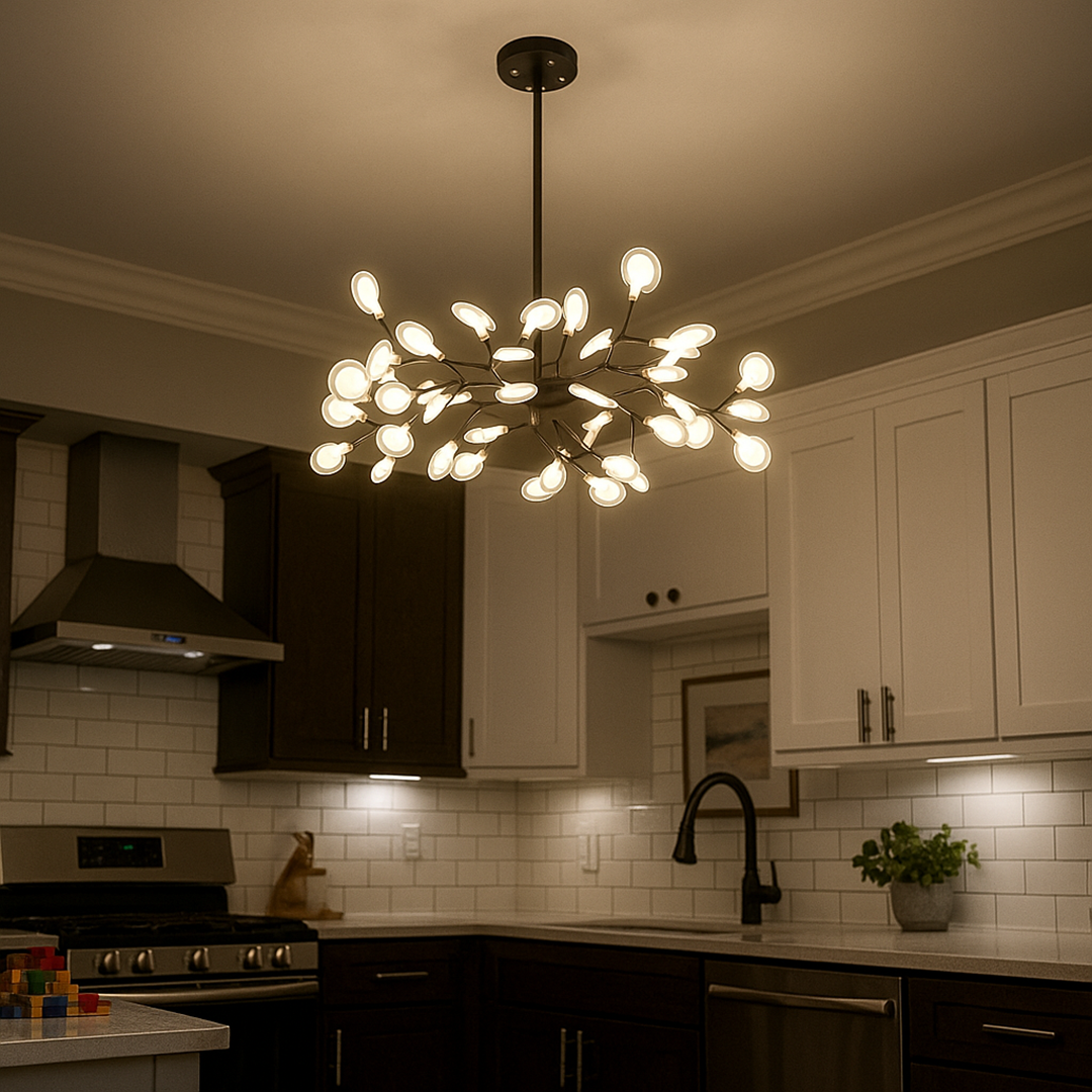 Żyrandol W Kształcie Gałęzi Z Owadami | Vintage